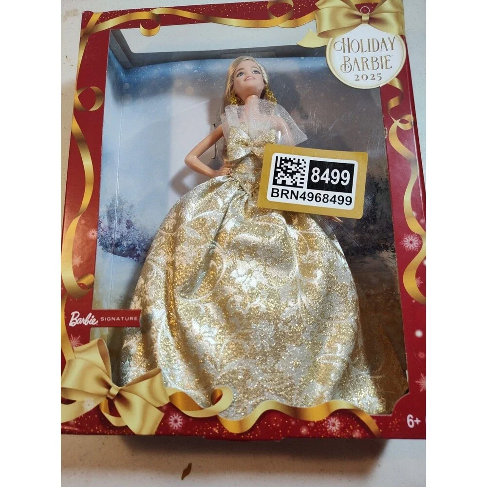Barbie Signature 2025 Holiday Barbie Fashion Doll Blonde Mattel  JBH 95 (879)